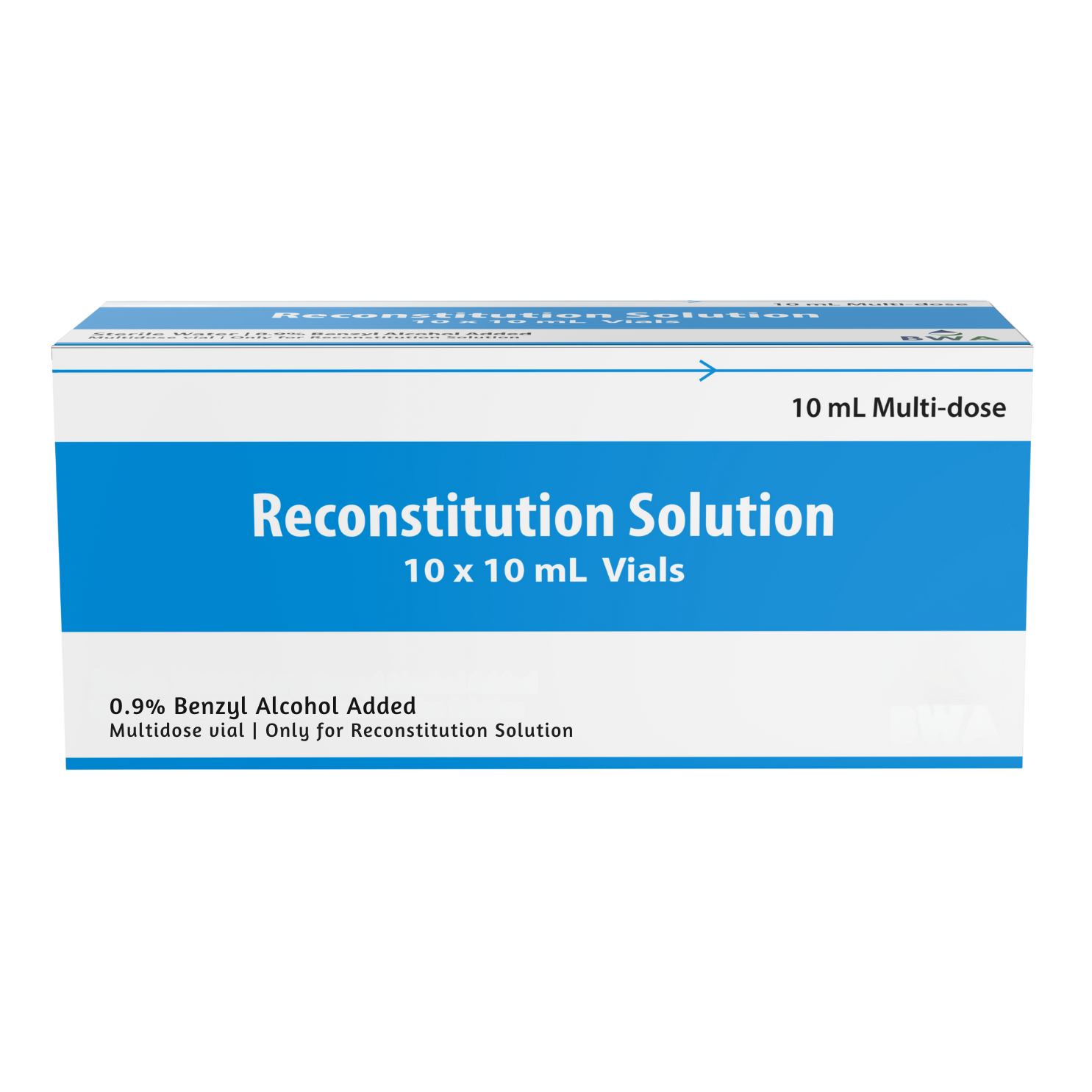 Reconstitution Solution 10ml x 10 QTY Pack Bacteriostatic Water USA Reconstitution Solution 10ml x 10 QTY Pack Bacteriostatic Water USA