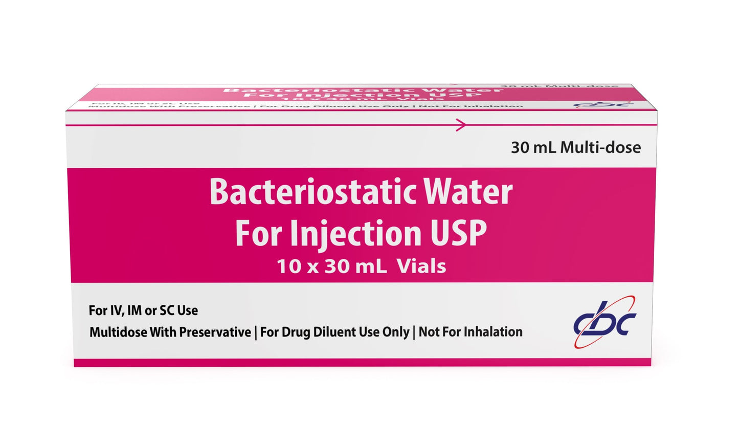 Bacteriostatic Water 30ml (10-Pack)