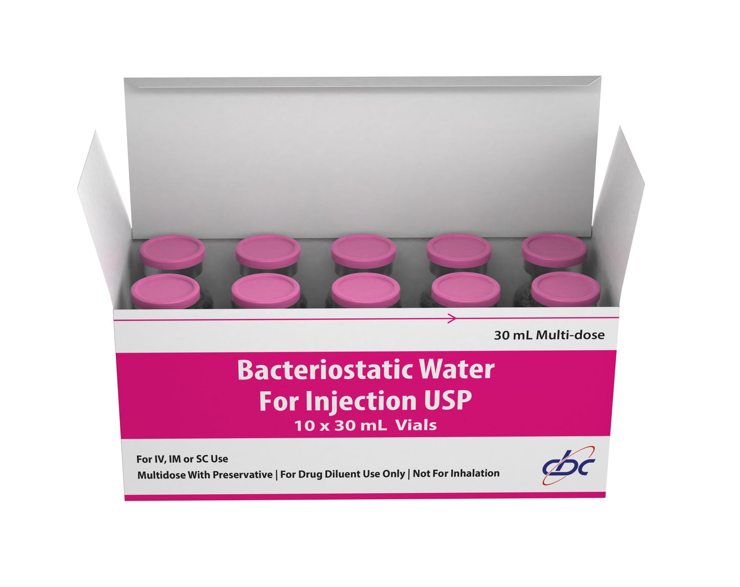 Bacteriostatic Water 30ml (10-Pack)