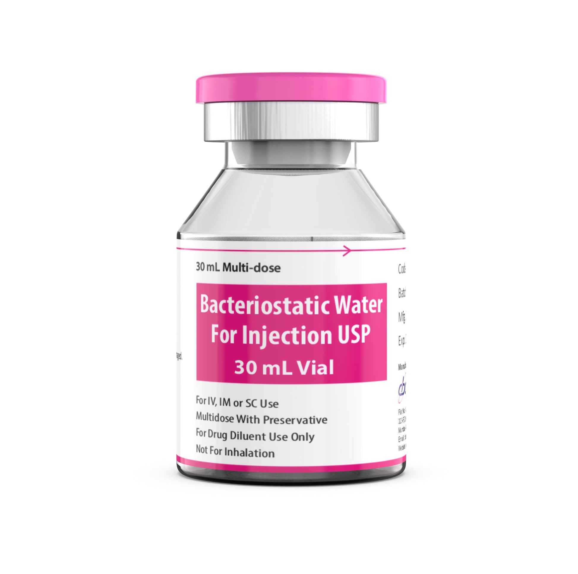 Bacteriostatic Water for injection 30mls x 1 Qty