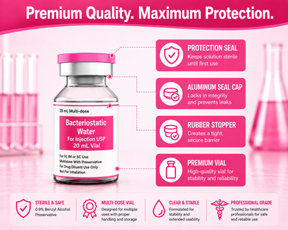 Bacteriostatic Water 20ml x 1 QTY (Bac Water) – Bacteriostatic Water USA