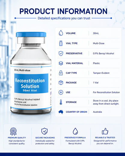 Reconstitution Solution 30ml x 1 QTY Vial