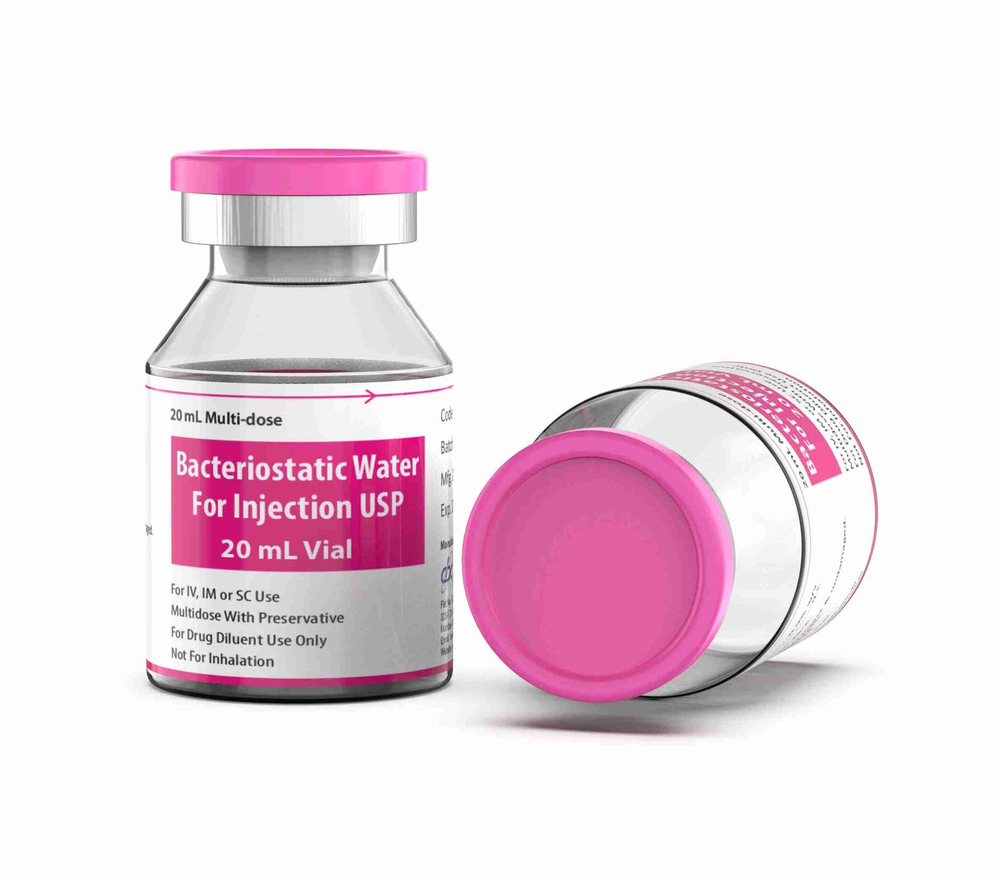 Bacteriostatic Water for Injection 10ml (2-Pack) (Bac water)