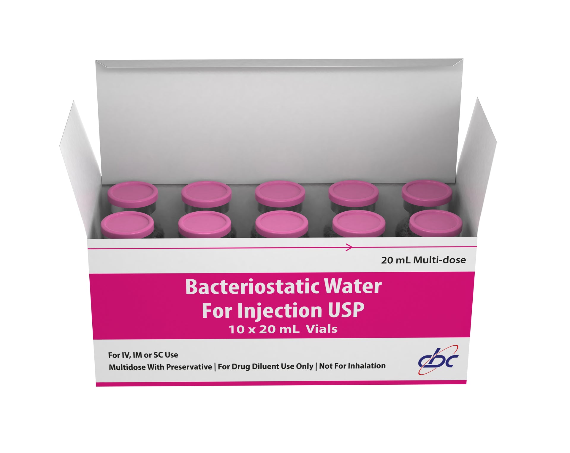 Bacteriostatic Water 20ml (10-Pack) – Bacteriostatic Water USA