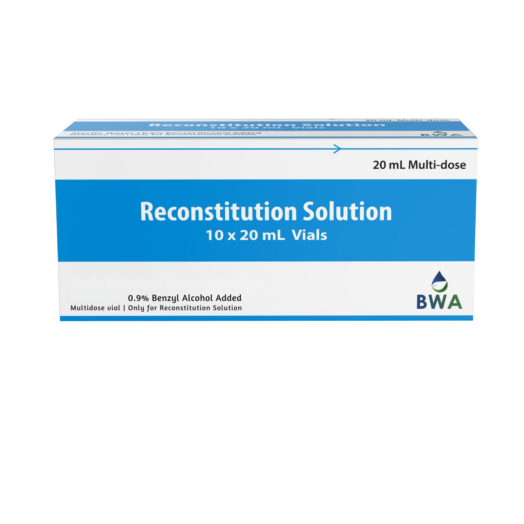 Reconstitution Solution 20ml x 10 QTY Pack – Bacteriostatic Water USA