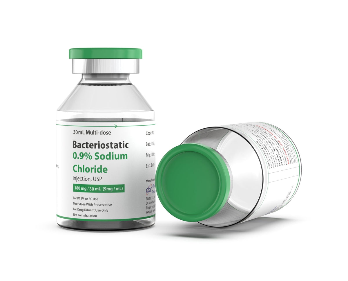 Bacteriostatic Sodium Chloride 30ml x 2 QTY Vials - Bacteriostatic Water USA