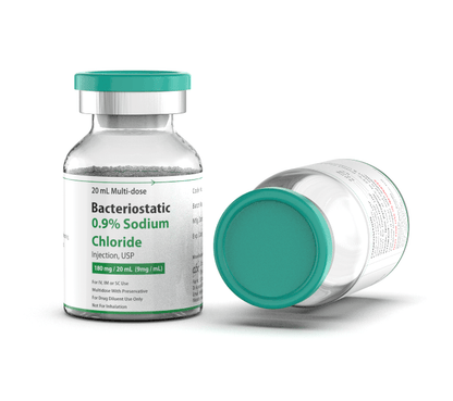 Bacteriostatic Sodium Chloride (Preserved Saline) 20ml x 2 QTY - Bacteriostatic Water USA