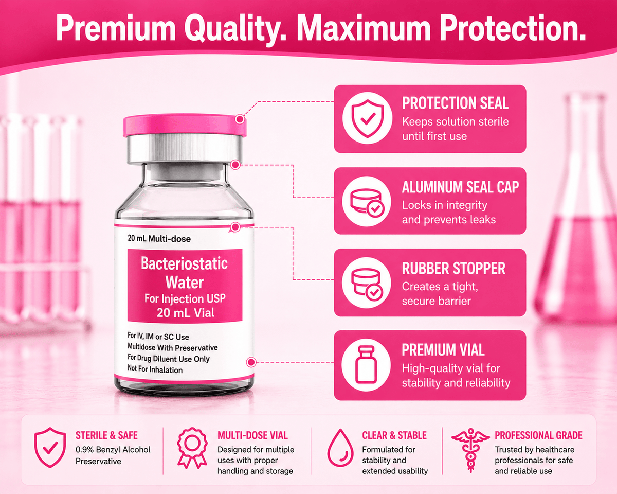 Bacteriostatic Water 20ml x 1 QTY (Bac Water) – Bacteriostatic Water USA