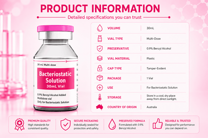 Bacteriostatic Water 30ml x 1 QTY (Bac Water) - Bacteriostatic Water USA
