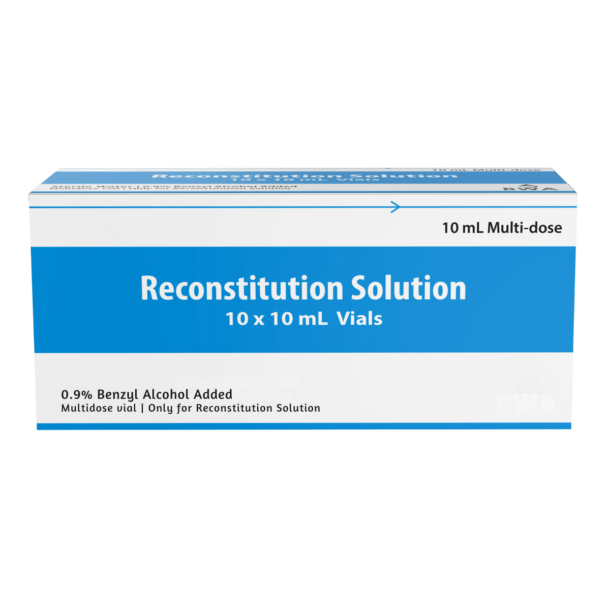Reconstitution Solution 10ml x 10 QTY Pack - Bacteriostatic Water USA