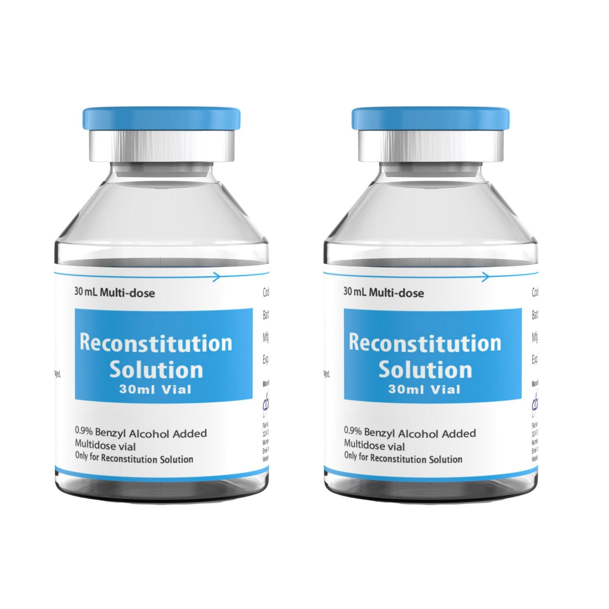 Reconstitution Solution 30ml x 2 QTY Vials - Bacteriostatic Water USA